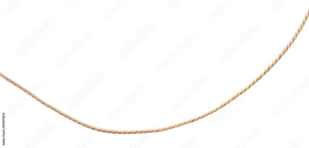 Hemp rope on white background. Organic material Hemp rope on white background. Organic material