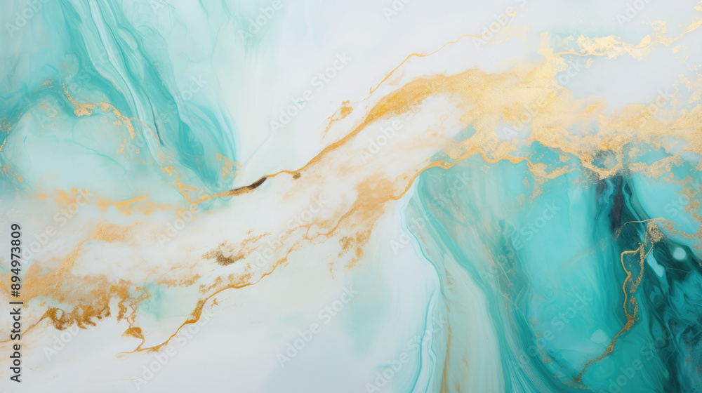 Teal and Gold Fluid Art: Abstract Marble Texture for Stylish Wall Art and Elegant Home Decor Teal and Gold Fluid Art: Abstract Marble Texture for Stylish Wall Art and Elegant Home Decor