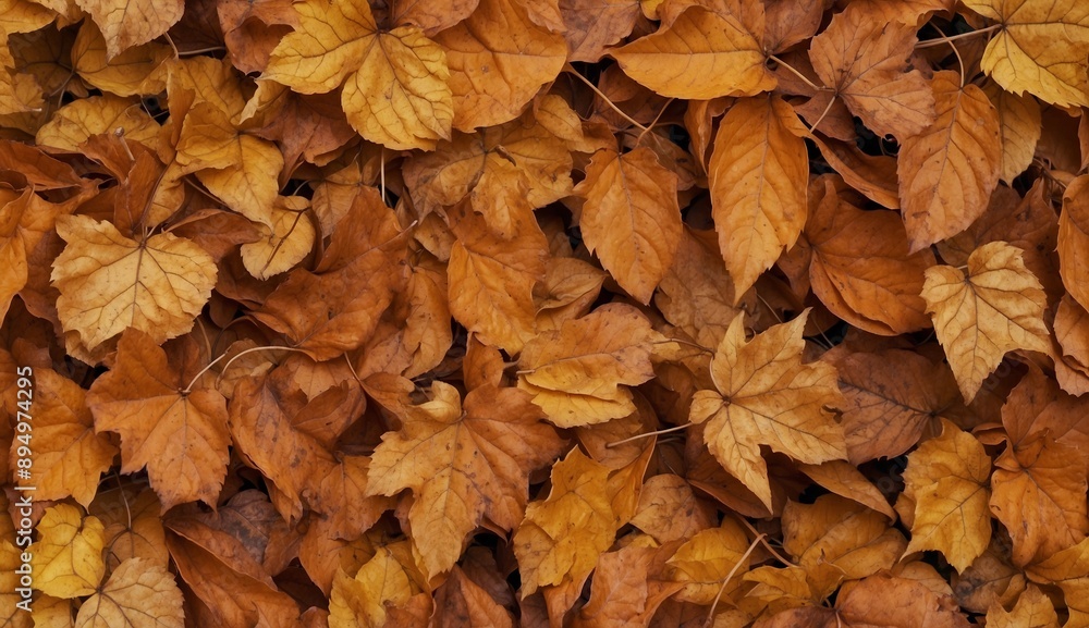 A stunning array of autumn leaves in rich tones A stunning array of autumn leaves in rich tones
