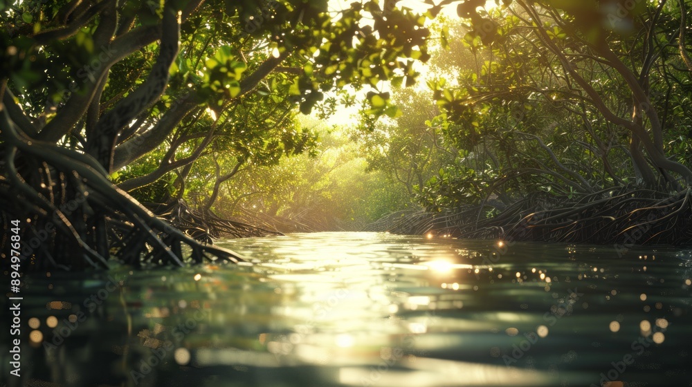 mangrove area. mangrove day background concept mangrove area. mangrove day background concept