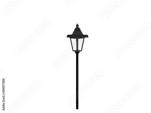 streetlight on a white background.