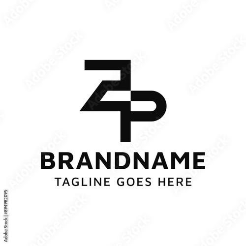 Letters ZP Monogram Logo Set, suitable for any business with PZ or ZP initials