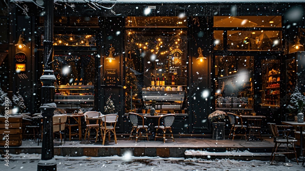 winter coffee shop winter coffee shop