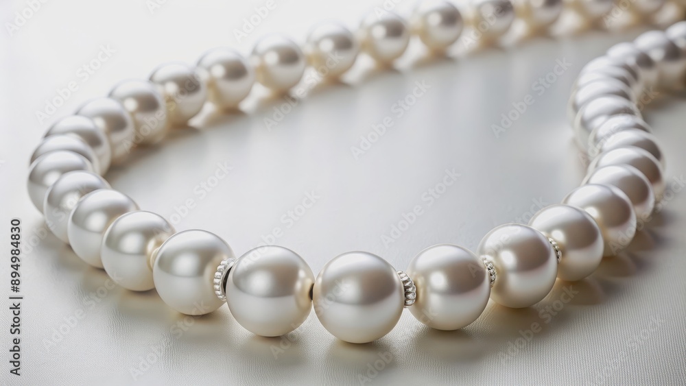 Luxury elegant silver pearl necklace close-up, luxury, elegant, silver, pearl, necklace, jewelry, close-up, accessory Luxury elegant silver pearl necklace close-up, luxury, elegant, silver, pearl, necklace, jewelry, close-up, accessory