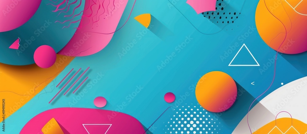Abstract Geometric Pattern with Vibrant Colors Abstract Geometric Pattern with Vibrant Colors
