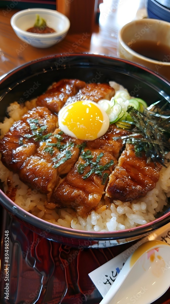Japanese Food, Eel Rice Bowl with Egg Japanese Food, Eel Rice Bowl with Egg