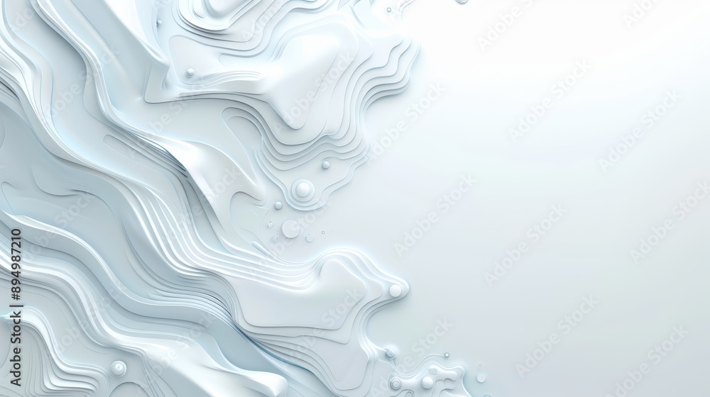 A white background with a wave pattern and a few dots. The image is abstract and has a sense of movement A white background with a wave pattern and a few dots. The image is abstract and has a sense of movement