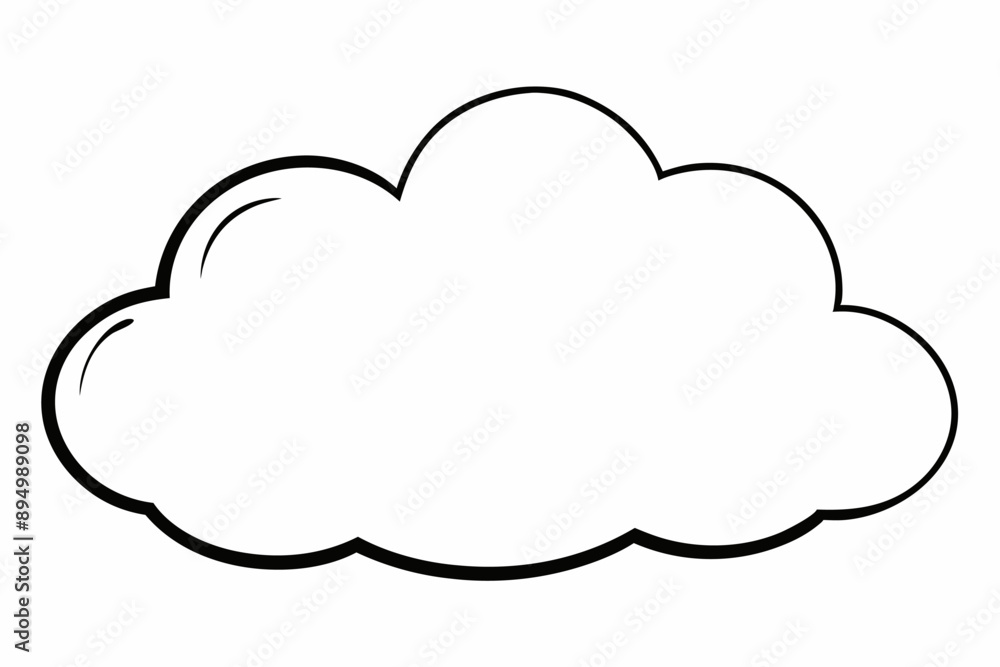 Cloud with White Background Vector Illustration, Cartoon, Clipart, and Line Art Design, Cloud vector illustration, cartoon, clipart, and line art with a white background Cloud with White Background Vector Illustration, Cartoon, Clipart, and Line Art Design, Cloud vector illustration, cartoon, clipart, and line art with a white background