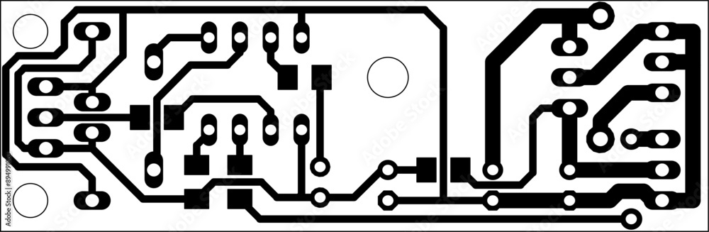 Tracing the conductors of the printed circuit board
of electronic device. Vector engineering
drawing of pcb design. Electric background. Tracing the conductors of the printed circuit board
of electronic device. Vector engineering
drawing of pcb design. Electric background.