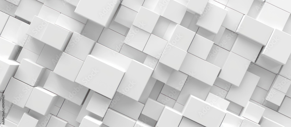 Abstract White Cube Pattern Abstract White Cube Pattern
