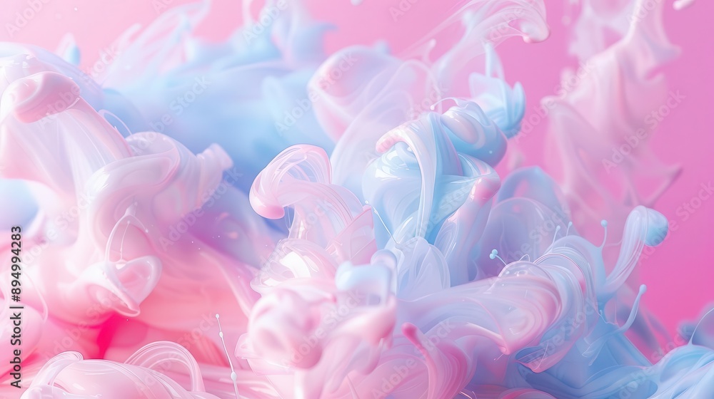 Abstract swirls of pink, orange, and purple ink in water. Abstract swirls of pink, orange, and purple ink in water.