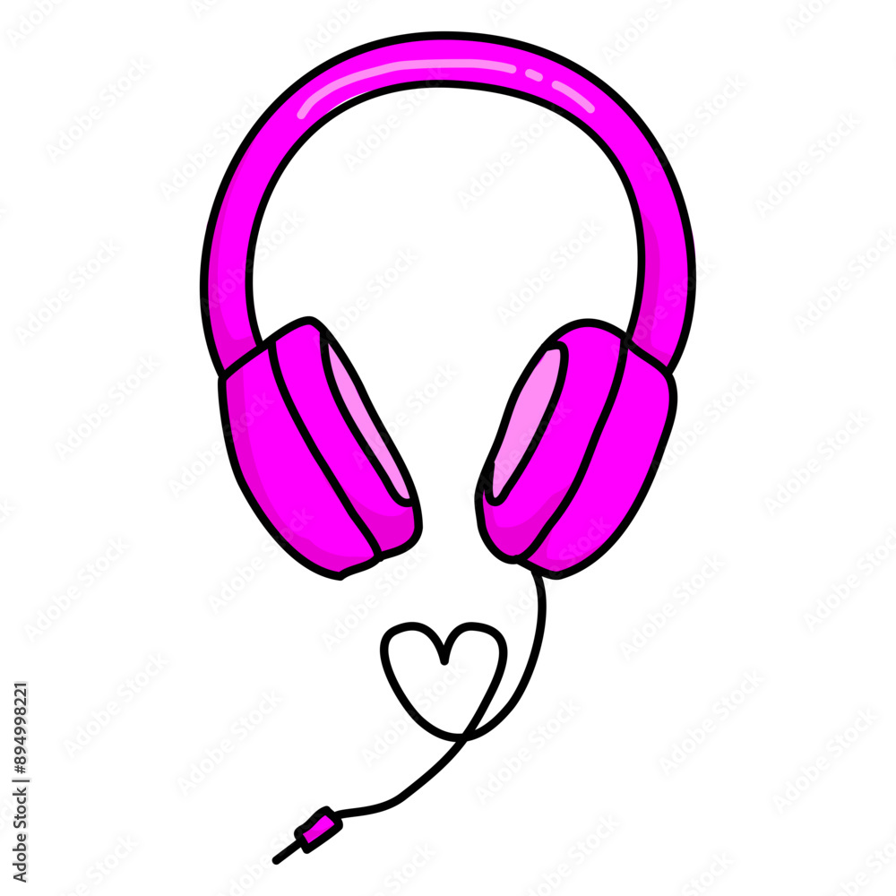 Cute Hand draw Headphone Icon Vector PNG Transparent Background Cute Hand draw Headphone Icon Vector PNG Transparent Background