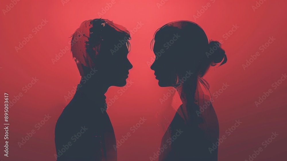 Sad lovers breaking up Sad lovers breaking up
