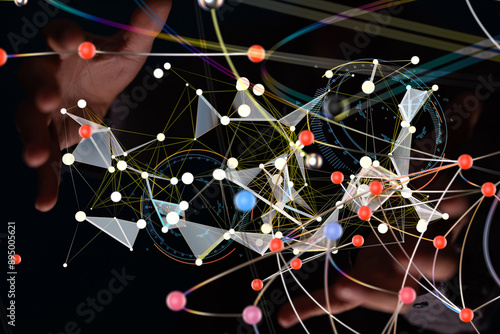 Neural network 3D illustrat...