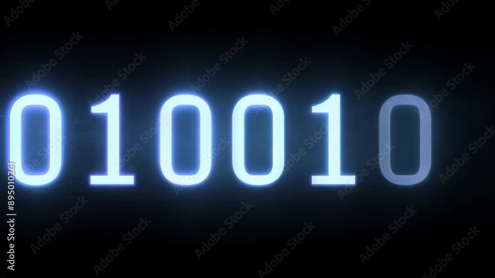 A blue neon number zero glows brightly against a black background. A blue neon number zero glows brightly against a black background.