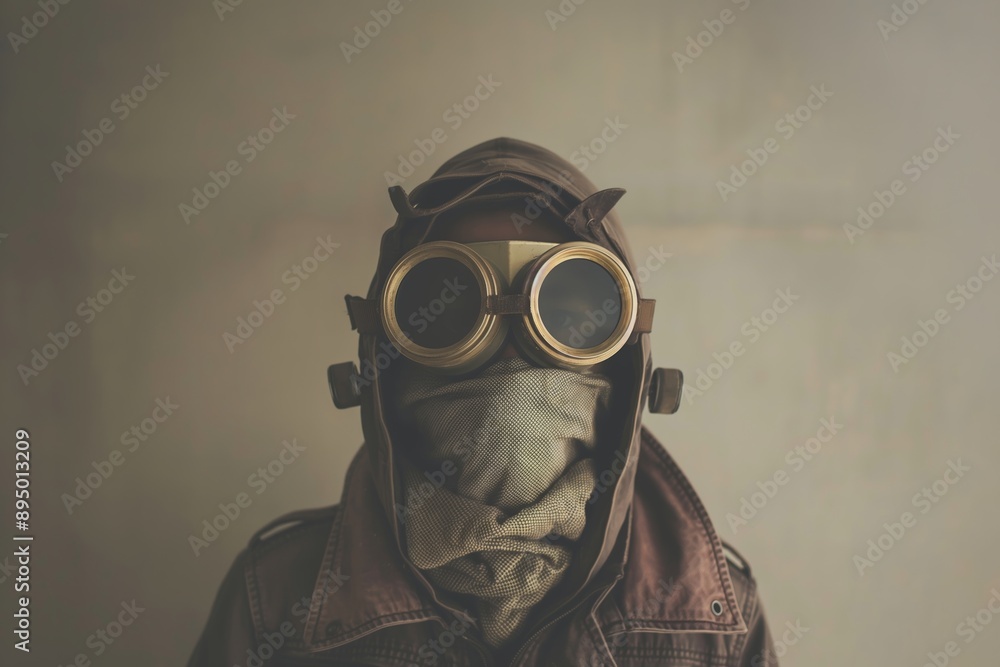 A striking portrait of a steampunk adventurer clad in retro gear with goggles, capturing the essence of bold exploration. A striking portrait of a steampunk adventurer clad in retro gear with goggles, capturing the essence of bold exploration.