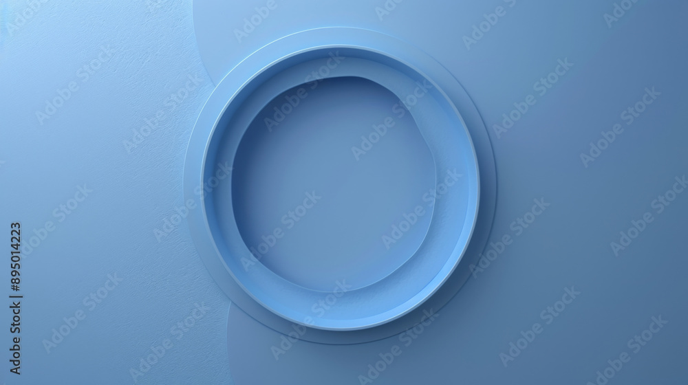 a 3d emboss of a circle on a single light blue background a 3d emboss of a circle on a single light blue background