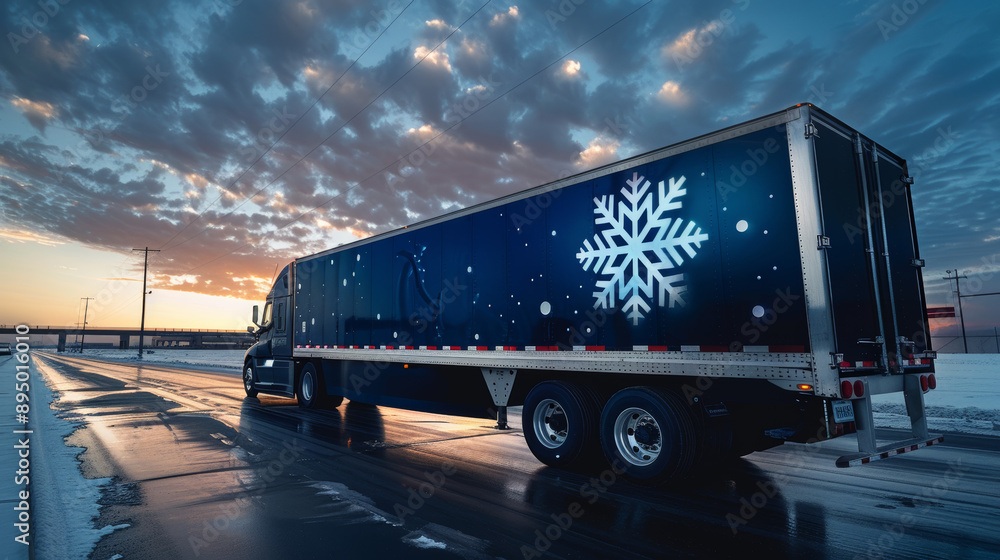 Cold Chain Logistics - A cold chain truck with a good cold storage/freezer reserve on the move
Cold Chain Logistics - A cold chain truck with a good cold storage/freezer reserve on the move