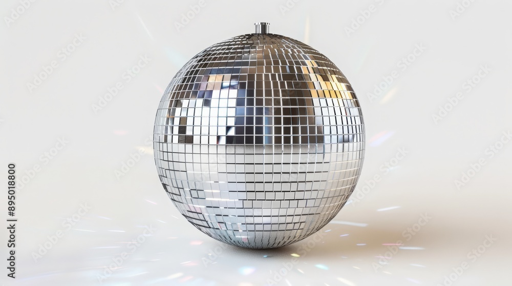 Disco Ball on a White Background Disco Ball on a White Background