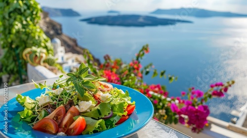 Greek Salad with a View