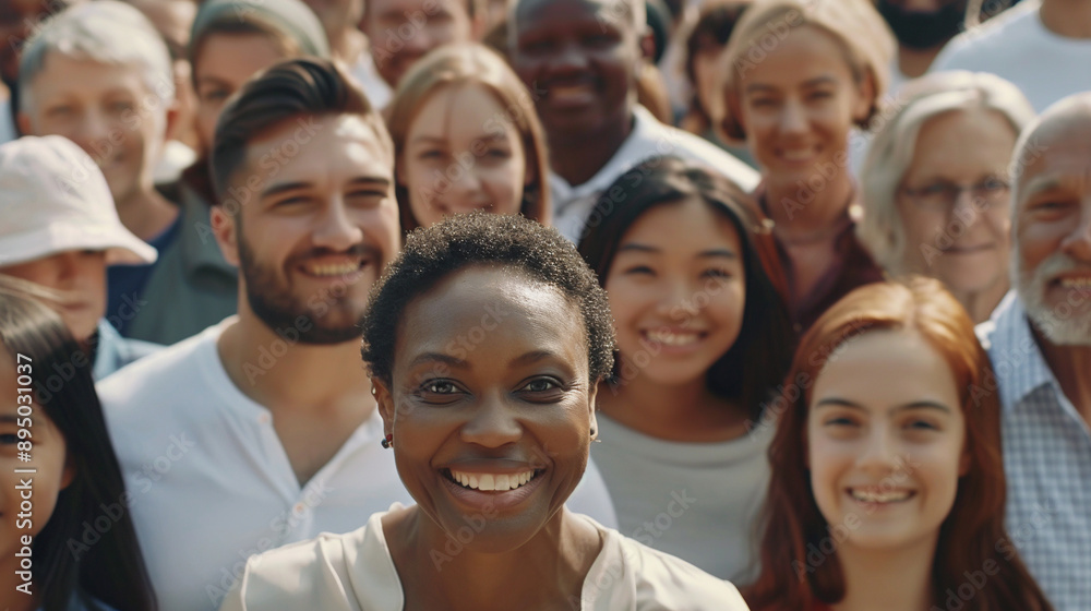 Multiethnic group of people. Multiethnic group of people.
