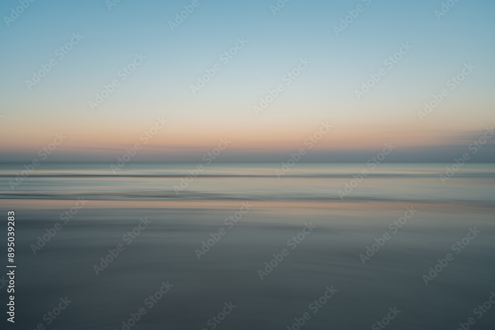 Long exposure sunrise over the Florida ocean with pastel colors Long exposure sunrise over the Florida ocean with pastel colors