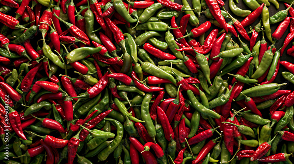 red and green chili background