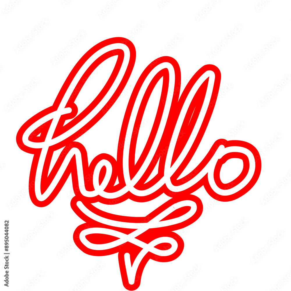 Hello lettering typography Hello lettering typography