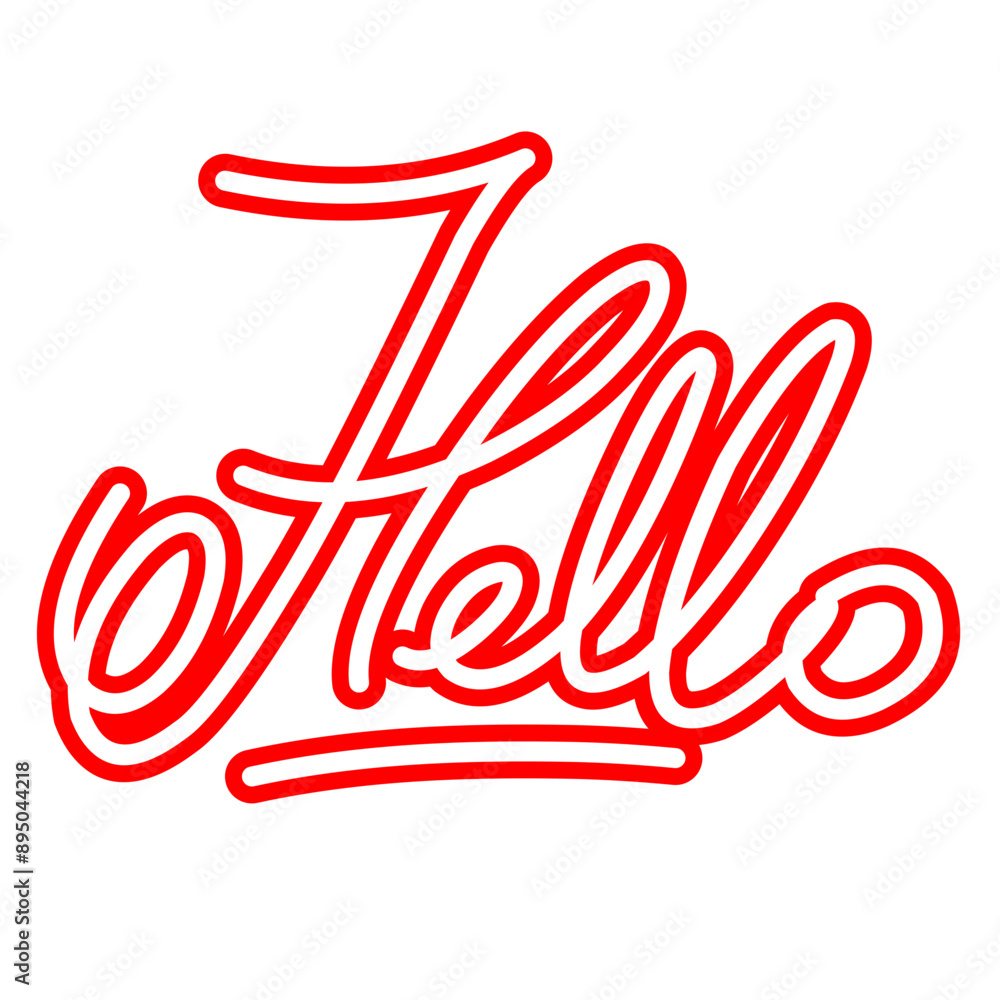 Hello lettering typography Hello lettering typography