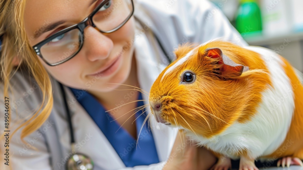 veterinarian examining 