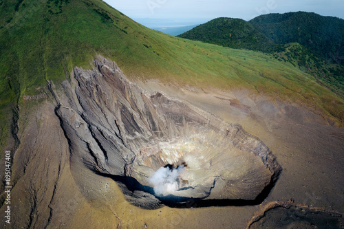 Mount Lokon with geothermal activity in North Sulawesi, Indonesia; Agotey, Mandolang, Minahasa Regency, North Sulawesi, Indonesia photo