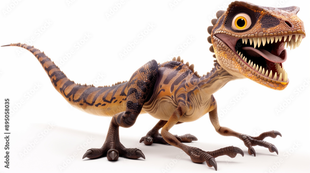 Obraz premium Playful Dinosaur Portrait ..