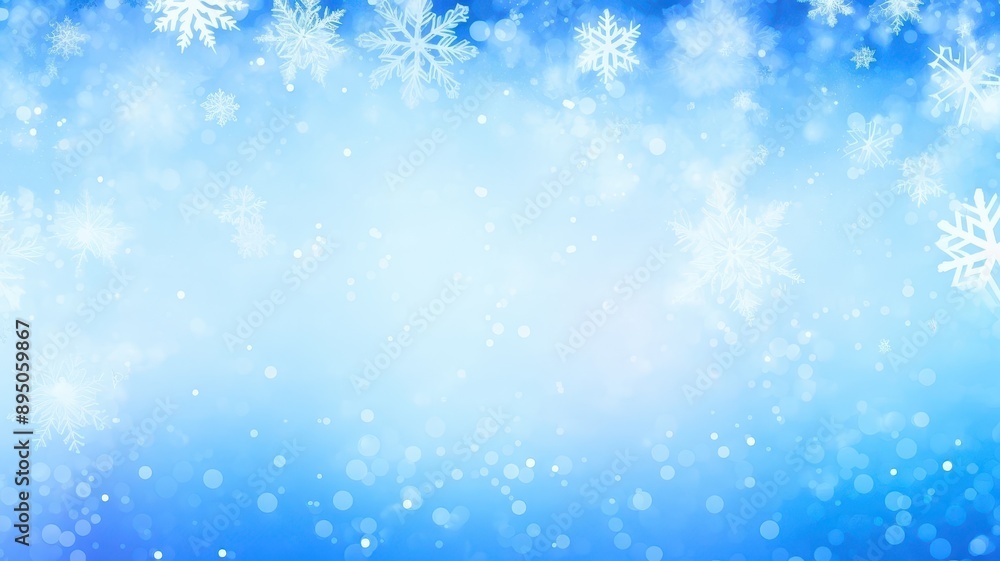 A serene winter background featuring soft blue hues, snowflakes, and sparkling bokeh, perfect for seasonal designs. A serene winter background featuring soft blue hues, snowflakes, and sparkling bokeh, perfect for seasonal designs.