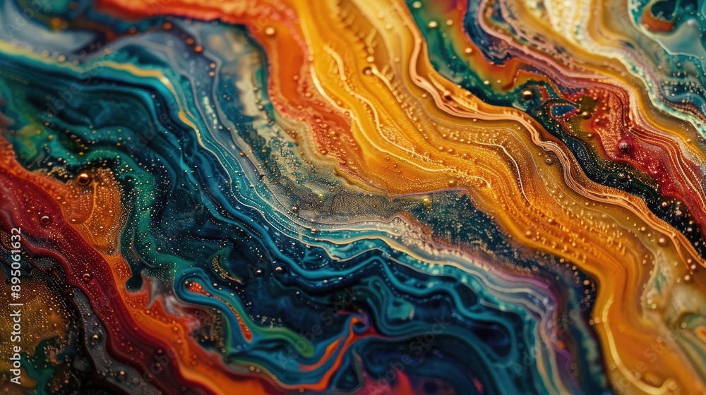 Colorful Abstract Fluid Art Swirls Colorful Abstract Fluid Art Swirls
