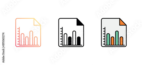  Histogram adjustments icon design with white background stock illustration