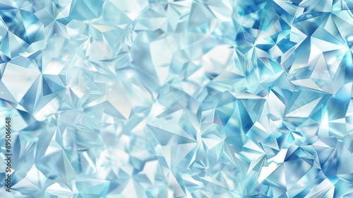 Seamless pattern of sparkling blue gems and crystals. Perfect for luxurious and elegant designs.