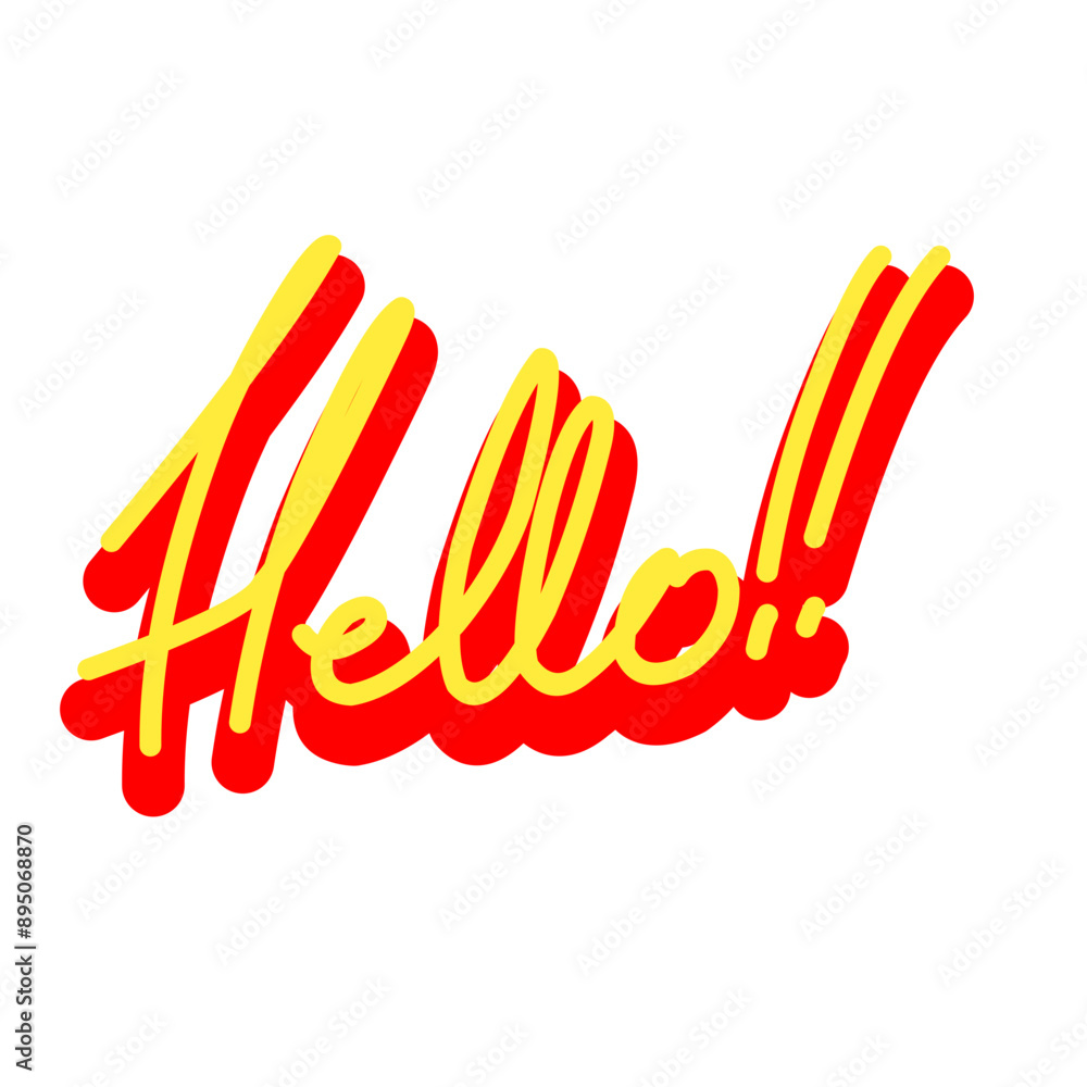 Hello lettering typography Hello lettering typography