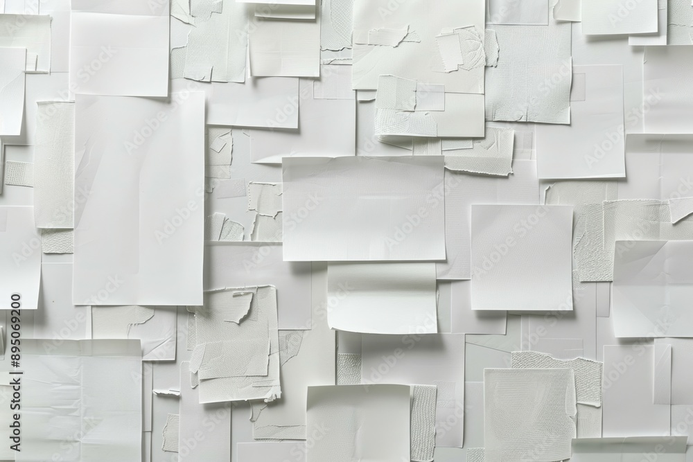 custom made wallpaper toronto digitalPaper Taped On Wall. Variety of White Papers Stuck with Sticky Tape on Blank White Background