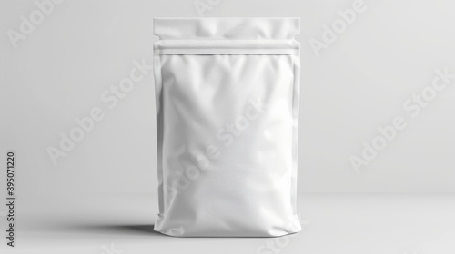 Zip bag mock up bakcground illustrration generated by ai