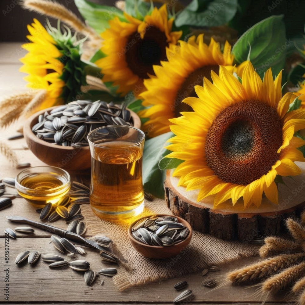 Oil, seeds, dried fruits, spices, seasonings, stock photo, photo studio, food, 3D illustrations. Oil, seeds, dried fruits, spices, seasonings, stock photo, photo studio, food, 3D illustrations.