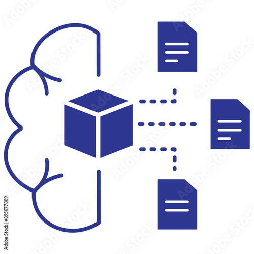 Predictive Modeling Icon with Editable Stroke for Machine Learning and Data Science
