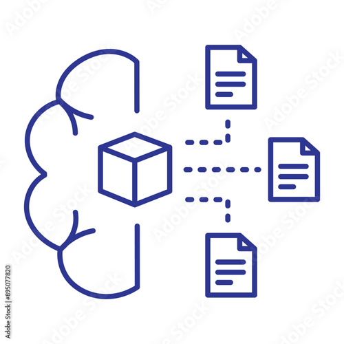 Predictive Modeling Icon with Editable Stroke for Machine Learning and Data Science