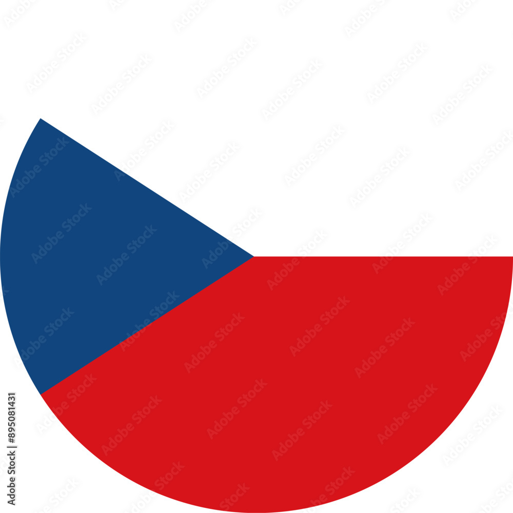 Fototapeta premium Czech Flag Icon