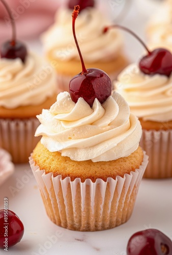 Cherry Topped Cupcake
