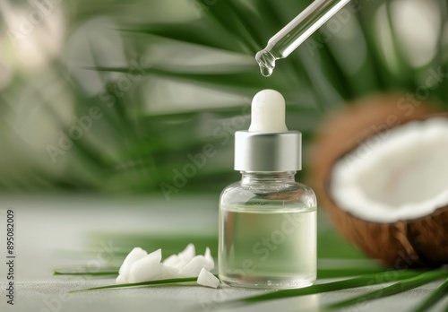 Essential Oil Dropper With Plumeria Flowers