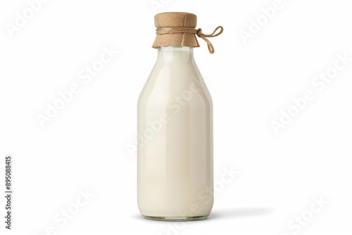 Vintage Glass Milk Bottle photo