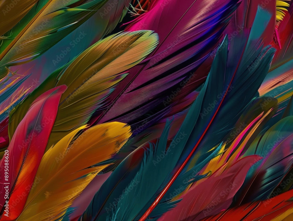 Colorful Abstract Feathers Colorful Abstract Feathers