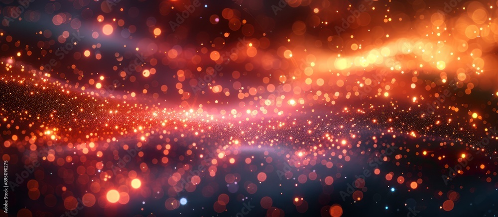 Red and Orange Glittering Lights Red and Orange Glittering Lights