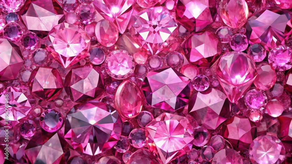 Close-Up of Pink Gemstones with Facets and Reflections, Macro Photography, Diamond Jewelry, Luxury, Sparkle, pink gems , diamond Close-Up of Pink Gemstones with Facets and Reflections, Macro Photography, Diamond Jewelry, Luxury, Sparkle, pink gems , diamond