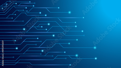 Technology Background Template Design. 